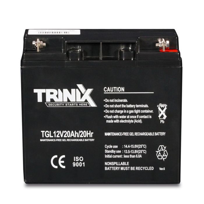 Акумуляторна батарея гелева 12В 20Аг Trinix TGL12V20Ah/20Hr GEL