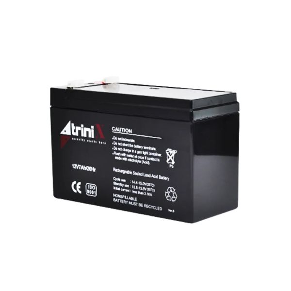 Акумуляторна батарея 12В 7Аг Trinix 12V7Ah/20Hr AGM свинцево-кислотна
