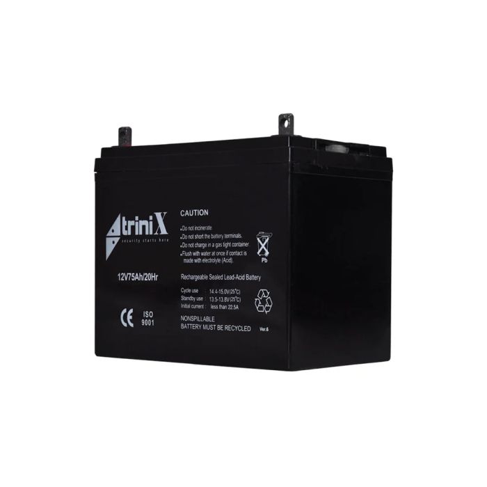 Акумуляторна батарея 12В 75Аг Trinix 12V75Ah/20Hr AGM свинцево-кислотна