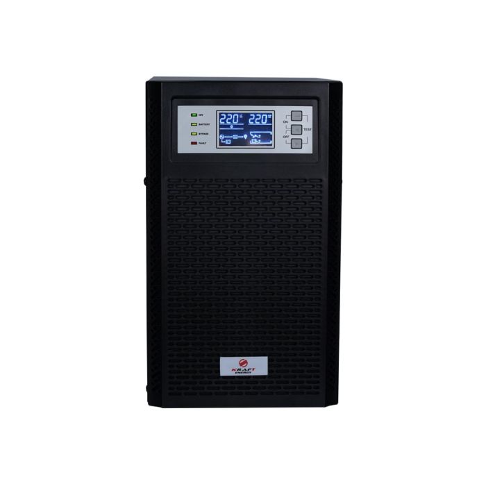 Джерело безперебійного живлення Kraft KRF-T2000VA/2KW(LCD)Ex Pro Online UPS під зовнішній акумулятор