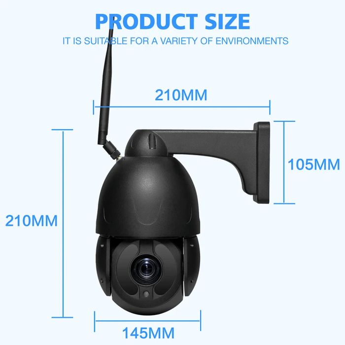 IP PTZ-відеокамера з 4G 2Mp Light Vision VLC-9192IG20Z Black f=4.7-94mm 20x