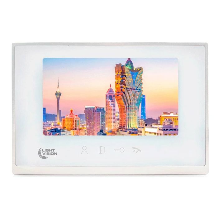 Відеодомофон 7” WiFi Light Vision MACAO FHD White