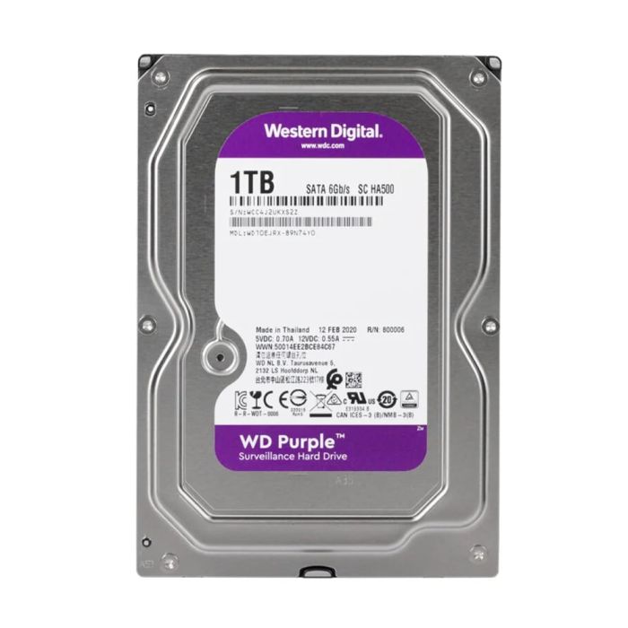 Жорсткий диск 3.5" 1TB 64MB Western Digital Purple WD10EJRX
