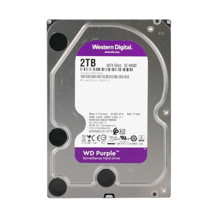 Жорсткий диск 3.5" 2TB 64MB Western Digital Purple WD20EJRX