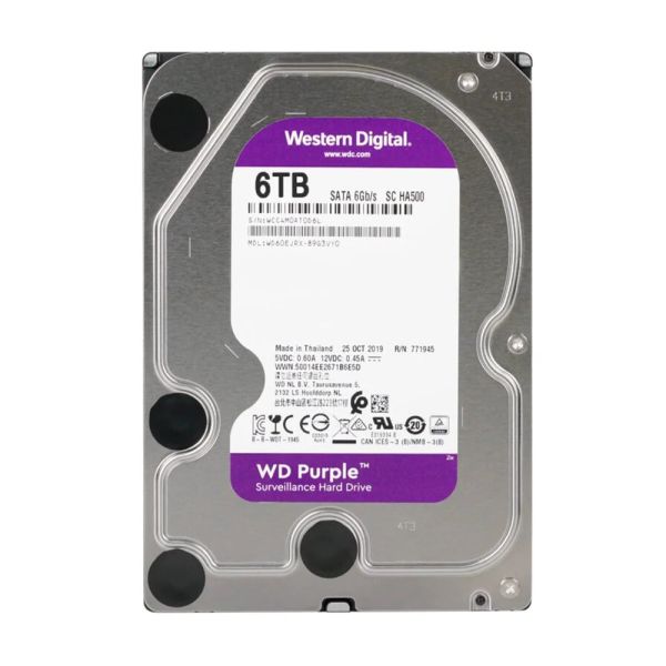 Жорсткий диск 3.5" 6TB 64MB Western Digital Purple WD60EJRX