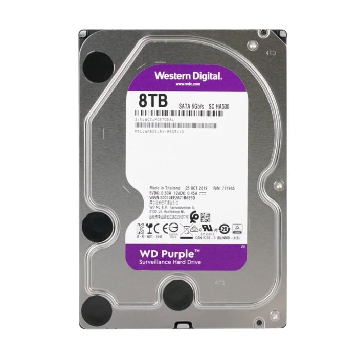 Жорсткий диск 3.5" 8TB 64MB Western Digital Purple WD80EJRX