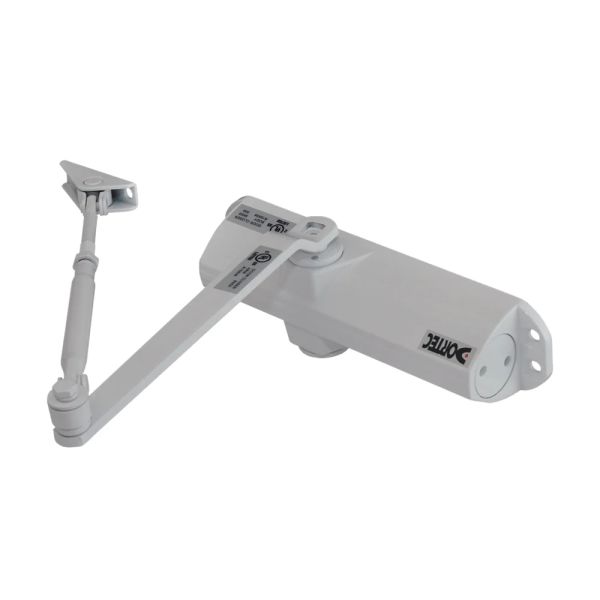 Дверний доводчик Dortec DT-83H White з фіксацією дверей у відчиненому положенні