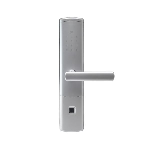 Замок біометричний автономний Trinix TRL-5111BTF Silver Right з Bluetooth, зчитувачем відбитків пальців і карт Mifare