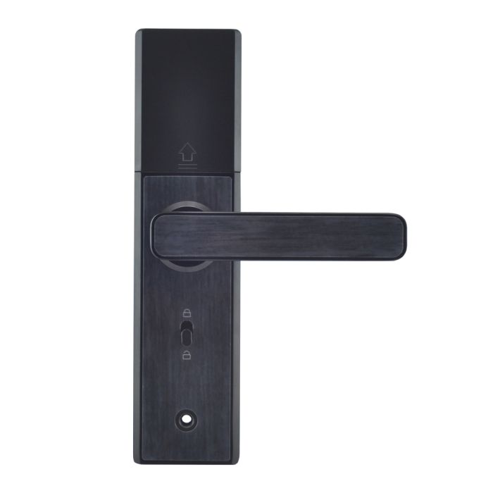 Замок біометричний автономний Trinix TRL-5108BTF Black Left з Bluetooth, зчитувачем відбитків пальців і карт Mifare