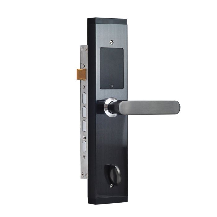 Замок біометричний автономний Trinix TRL-5104BTF Black Left з Bluetooth, зчитувачем відбитків пальців і карт Mifare