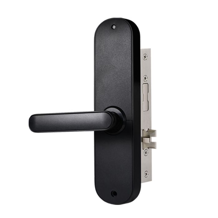 Замок біометричний автономний Trinix TRL-5103BTF Black Left з Bluetooth, зчитувачем відбитків пальців і карт Mifare