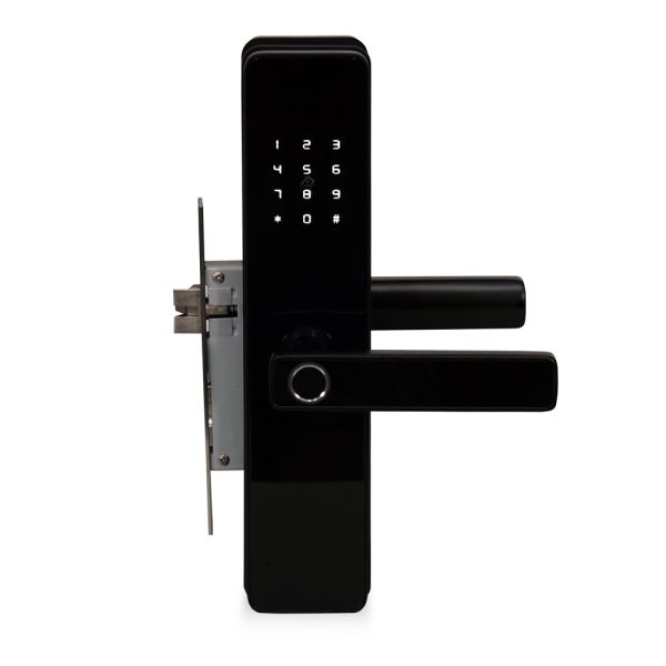 Замок біометричний автономний Trinix TRL-5303BTF Black з Bluetooth, зчитувачем відбитків пальців і карт Mifare