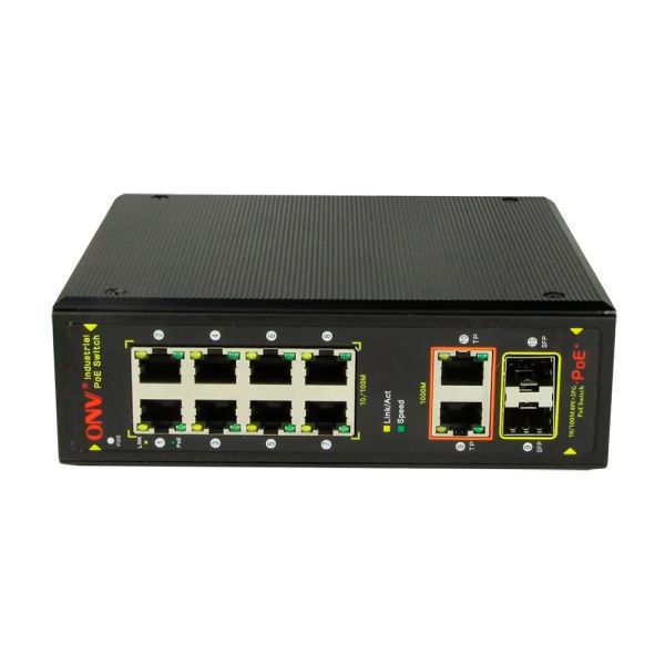 PoE-комутатор 10-портовий ONV-IPS7108PF Combo ports