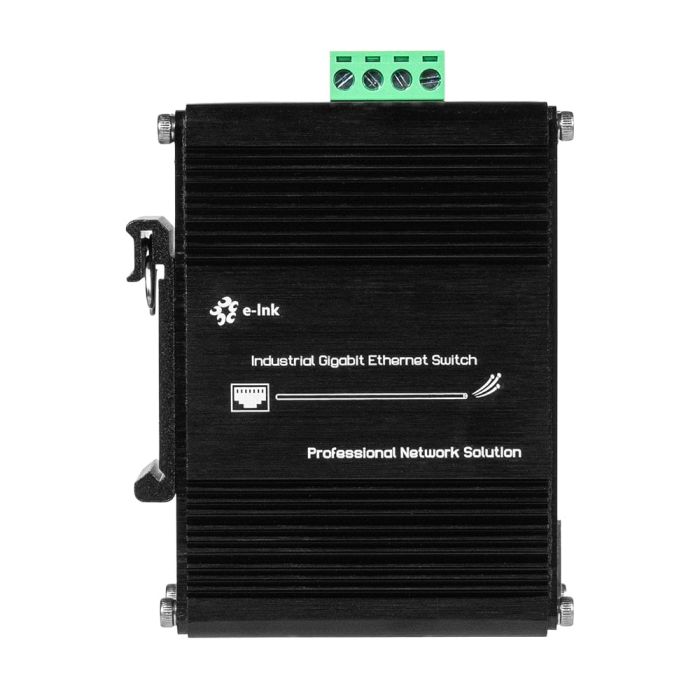PoE-комутатор 5-портовий E-LINK LNK-IMC104GP-SFP IN 12-48V