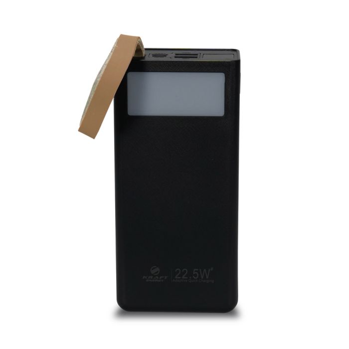 Повербанк 30000mAh Power Bank Kraft TPB-2330 Black 22.5W QC3.0 LED-ліхтар