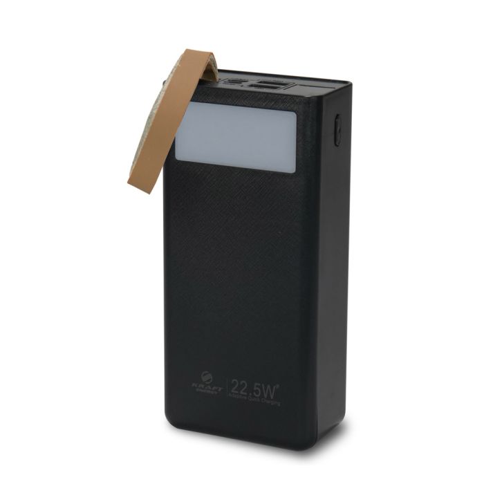 Повербанк 30000mAh Power Bank Kraft TPB-2330 Black 22.5W QC3.0 LED-ліхтар
