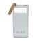 Повербанк 30000mAh Power Bank Kraft TPB-2330 White 22.5W QC3.0 LED-ліхтар