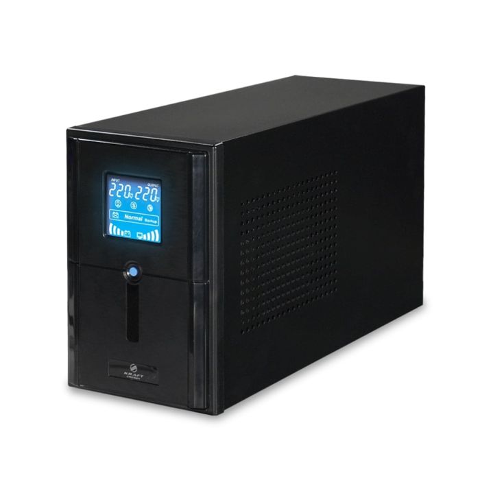 Джерело безперебійного живлення Kraft KRF-PSW1000VA/800W(LCD)24V UPS під зовнішній акумулятор