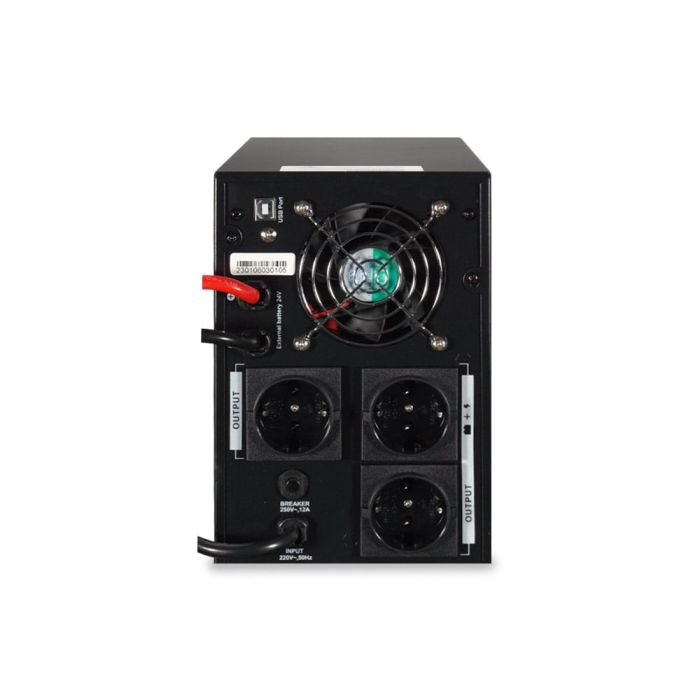 Джерело безперебійного живлення Kraft KRF-PSW2000VA/1600W(LCD)24V UPS під зовнішній акумулятор