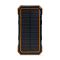 Повербанк з сонячною панеллю 20000mAh Power Bank Kraft KPB-U1830WFCS Orange бездротова зарядка LED-ліхтар 