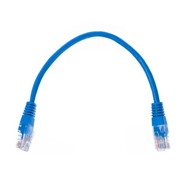 Патч-корд мережевий E-NET UTP, RJ-45, CAT.5/CAT.6, 0.5m