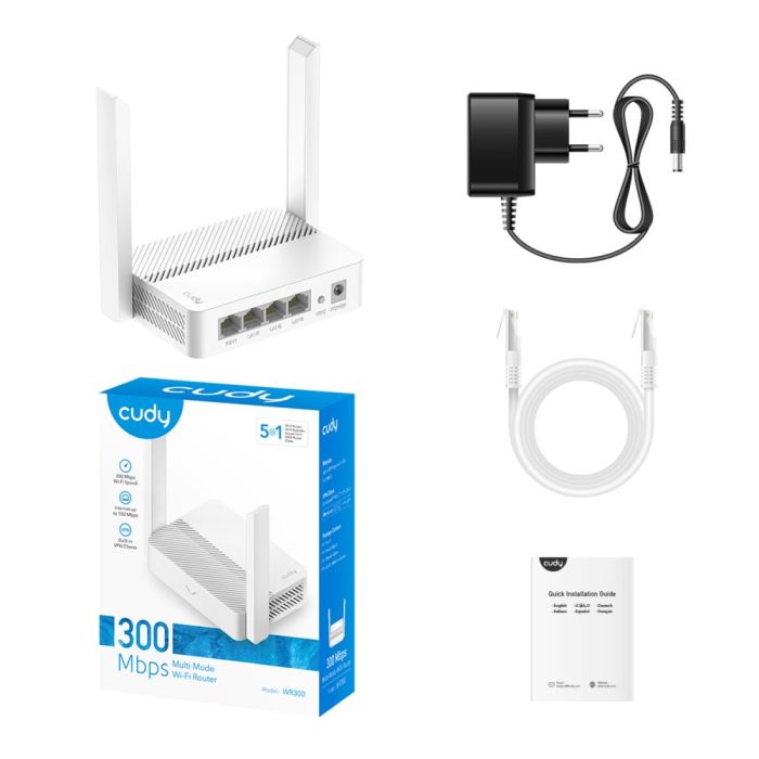 WiFi маршрутизатор Cudy WR300 N300