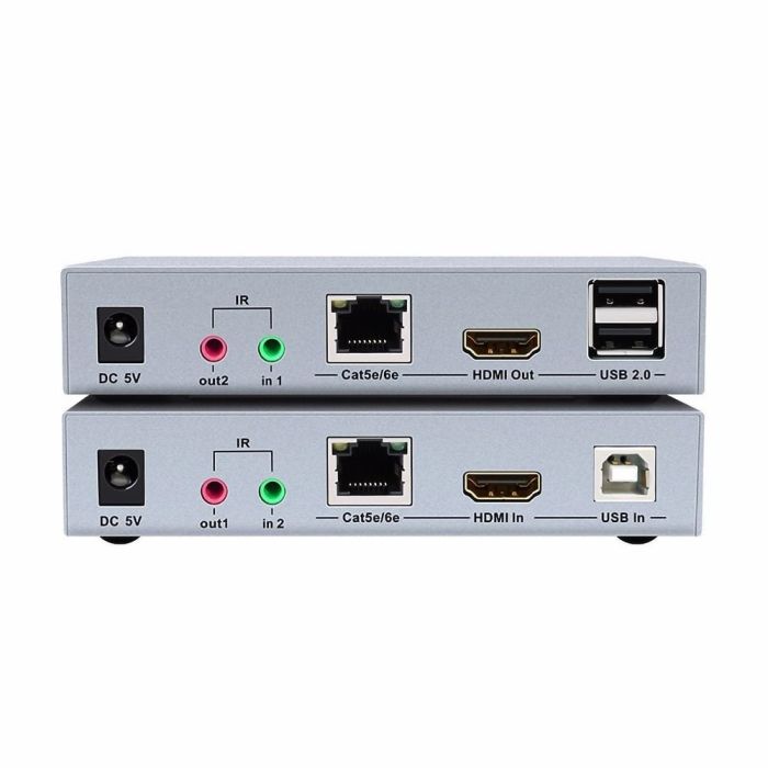 Подовжувач 4K HDMI і USB 2.0 KVM 100m Dtech DT-7051