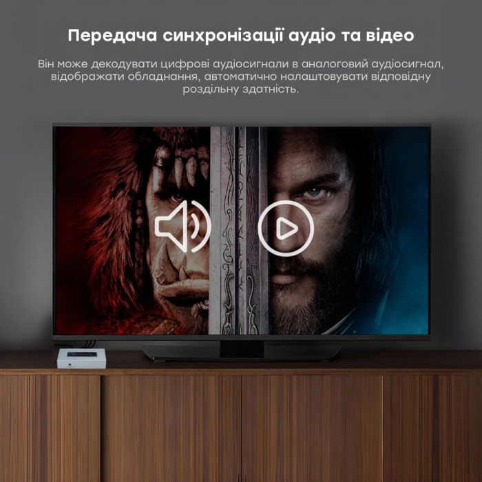 Конвертер відеосигналу AV-HDMI Dtech DT-7005A