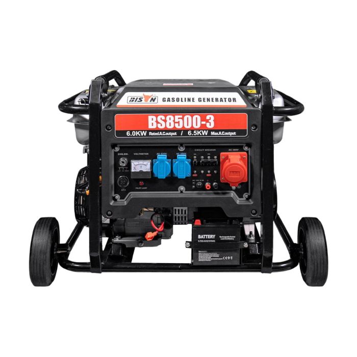 Генератор бензиновий трифазний 6 кВт Bison BS8500-3