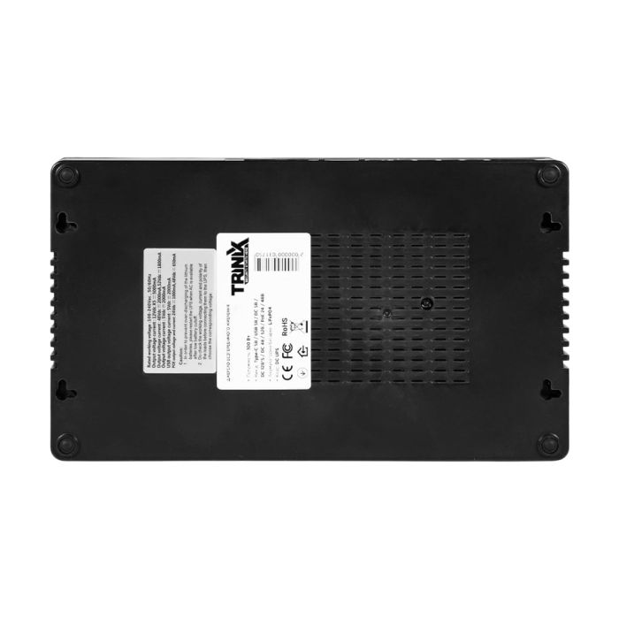 Джерело безперебійного живлення DC UPS Trinix TRX-MUPS-48100 Type-C (4*6000mAh LiFePo4) 5V/12V/24V/48V/52V/PoE, LiFePO4 4*6Ah, для роутера і медіаконвертера