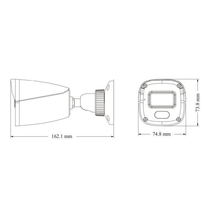 IP-відеокамера 4Mp TVT TD-9441S4L-C(D/PE/AW1) Black f=2.8mm, ІЧ+LED-підсвічування, з мікрофоном