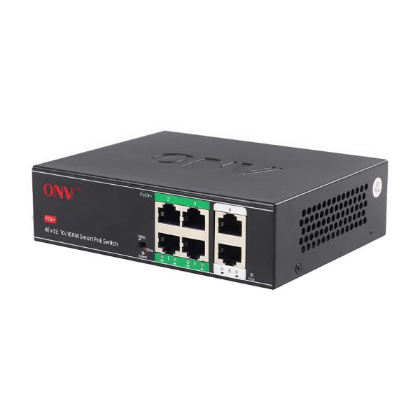 PoE-комутатор некерований 6-портовий ONV-H1064PSD з 4 портами PoE