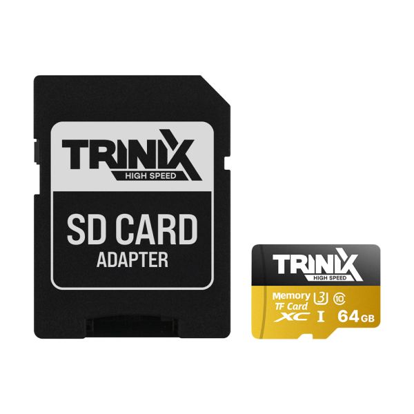 Карта пам’яті Trinix 64GB miсroSDXC з SD-адаптером U3 V30 A1