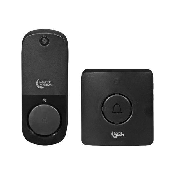 Дверний WiFi дзвінок Light Vision VLC-DR10T(Tuya) Black з ІЧ-датчиком руху