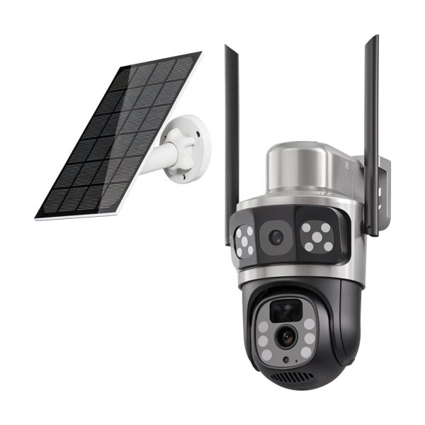 IP PTZ-відеокамера автономна з WiFi та сонячною панеллю 3Mp+3Mp Light Vision VLC-9230WIA/2C (Solar) f=4mm, на акумуляторних батареях