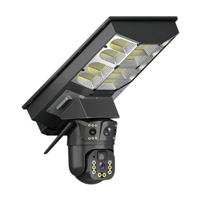 IP PTZ-відеокамера автономна з WiFi, прожектором та сонячною панеллю 3Mp+3Mp Light Vision VLC-1030WIA/2C (Lamp+Solar) f=4mm, на акумуляторних батареях