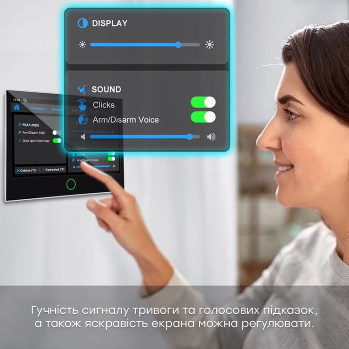 Комплект бездротової сигналізації Trinix TRX-4G-Kit(LCD)(WiFi) з WiFi та 4G LTE