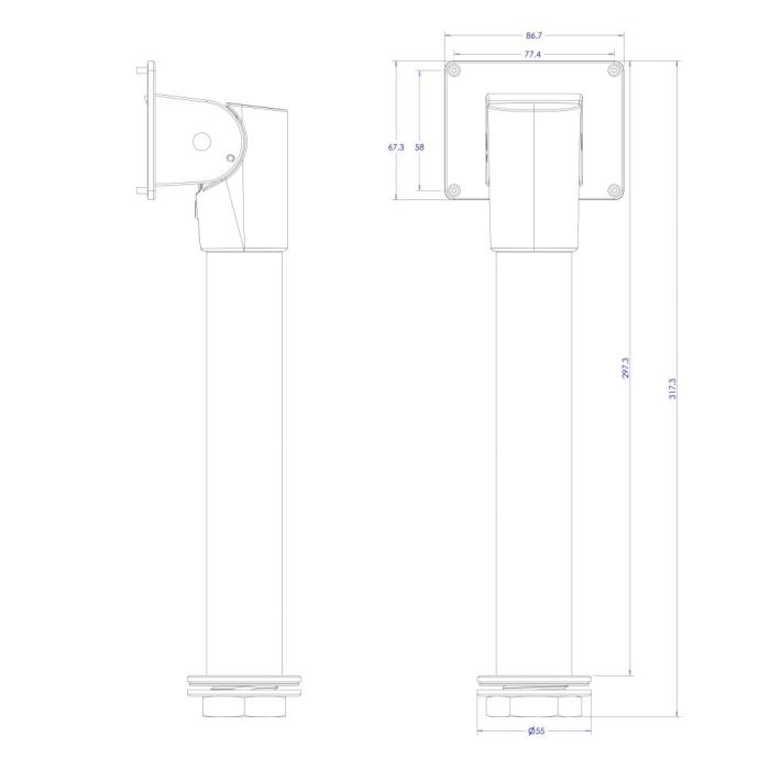 Кронштейн для термінала TVT TD-YZJ1002A