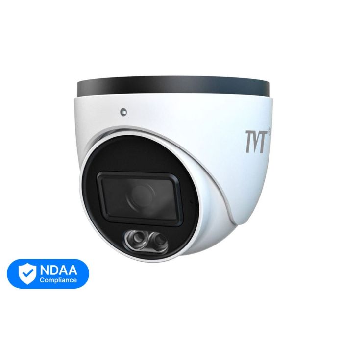 IP-відеокамера 8Mp TVT TD-9584S4L-C(D/PE/AW2) White f=2.8mm, ІЧ+LED-підсвічування, з мікрофоном