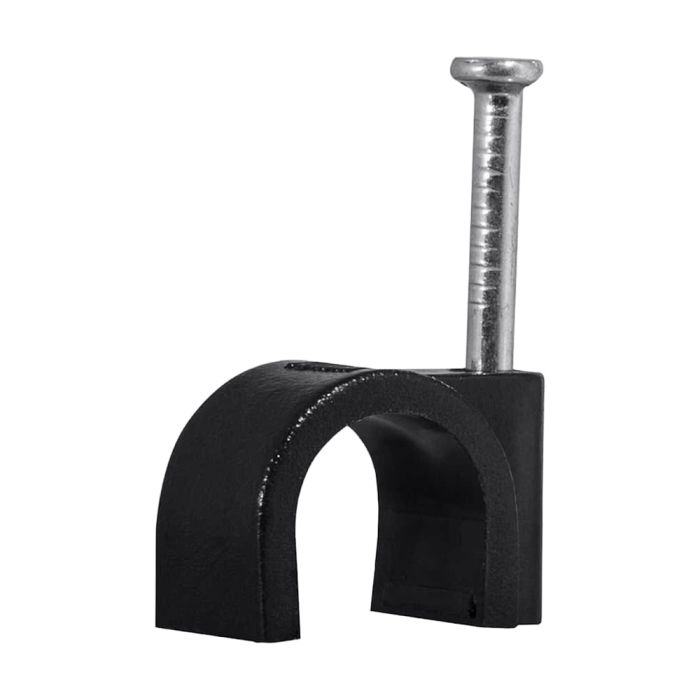 Скоба з цвяхом E-NET 5 мм чорна, 100 штук