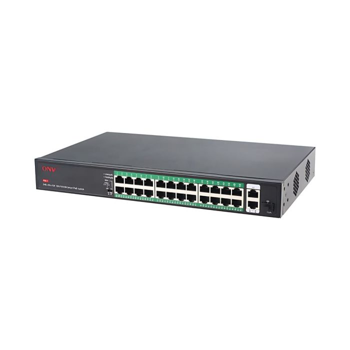 PoE-комутатор некерований 27-портовий ONV ONV-H1024PFD з 24 портами PoE