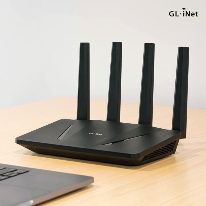 WiFi 6 маршрутизатор GL.iNet Flint (GL-AX1800-EU) гігабітний дводіапазонний