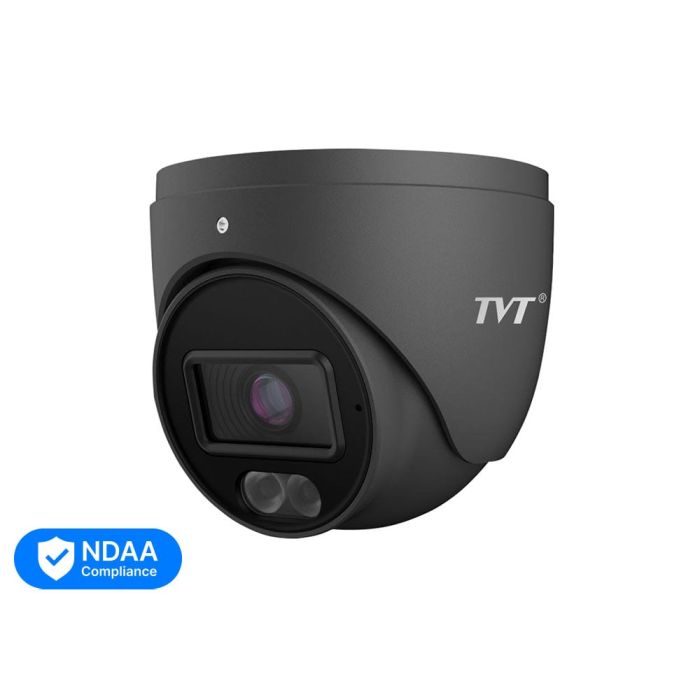 IP-відеокамера 4Mp TVT TD-9544S4L-A(D/PE/AW1) Black f=2.8mm, ІЧ+LED-підсвічування, з мікрофоном