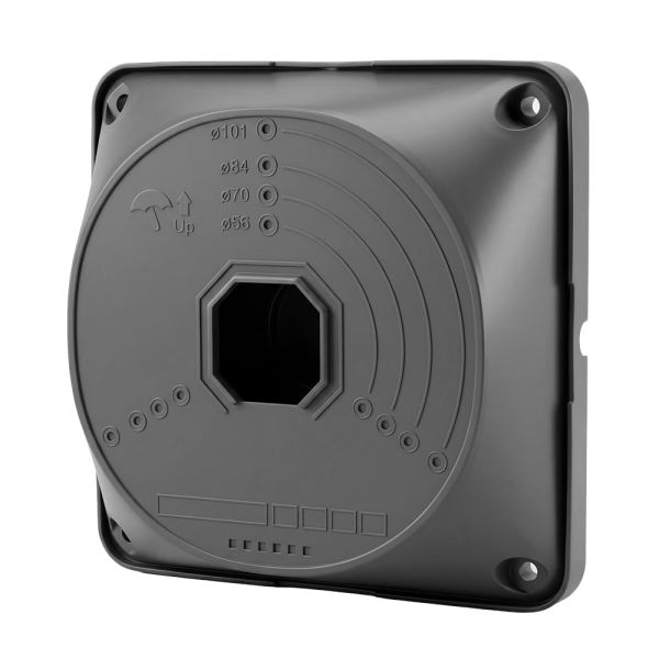 Монтажна коробка Light Vision VLC-08BX, пластик, 130*130*40 мм, графітова