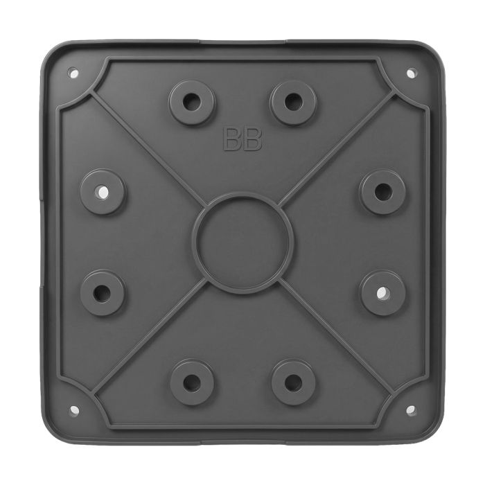 Монтажна коробка Light Vision VLC-08BX, пластик, 130*130*40 мм, графітова