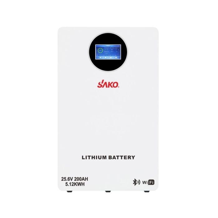 Акумуляторна батарея літій-залізо-фосфатна LiFePO4 200А*год 25.6В 5120Вт*год Sako Li-Sun series SK-25.6V200Ah настінний / підлоговий монтаж