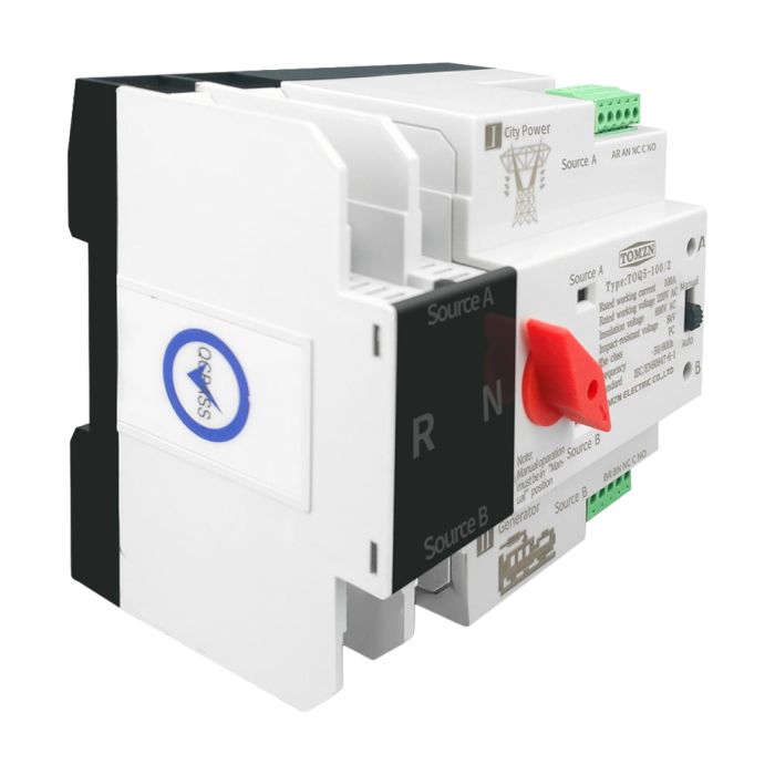 Автоматичний перемикач (АВР) під DIN-рейку TOMZN TOQ5/2P 100A 2 полюси