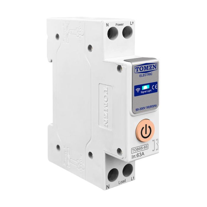 Розумний автоматичний вимикач з Wi-Fi (Tuya) TOMZN TOB9S-63 63A