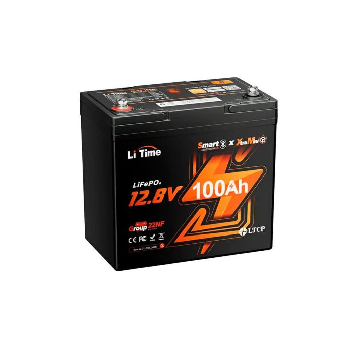 Акумуляторна батарея літій-залізо-фосфатна з Bluetooth 12.8В 100А*год LiFePO4 LiTime Xtramini L12V100-100-XTRA-MINI-BT-4-A55