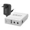 Комплект Mini UPS з блоком живлення: джерело безперебійного живлення Mini UPS WGP UPS103A White 10400mAh 5V/9V/12V, Li-ion 4*2.6Ah, для роутера і оптичного термінала та блок живлення SPF-1202B 12V/2A (24W)